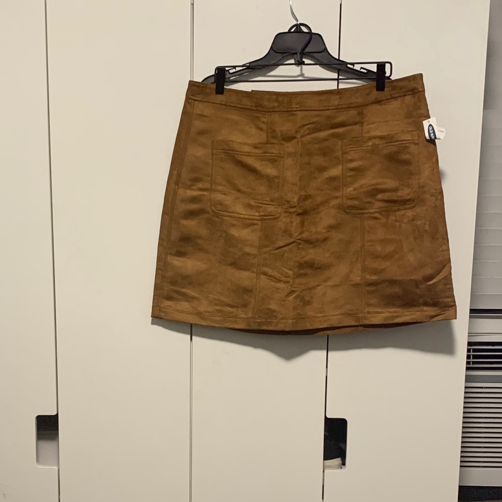 Suede skirt